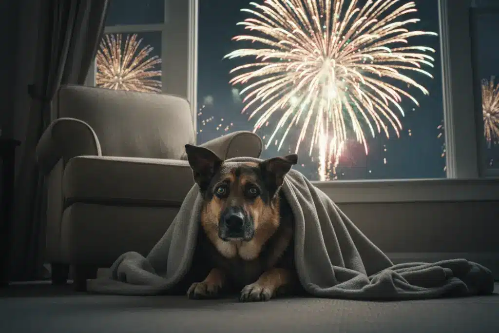 How to Calm Your Dog During Fireworks